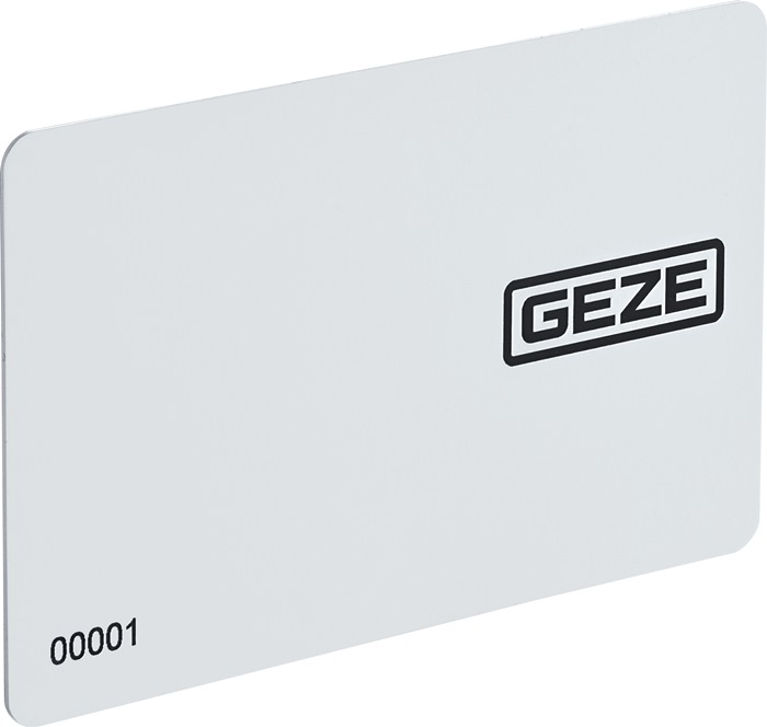 GEZE Zutrittskontrollsystem Ausweiskarte MIFARE DESFire EV2 weiß Ausweiskarte RFID-Transponderkarte