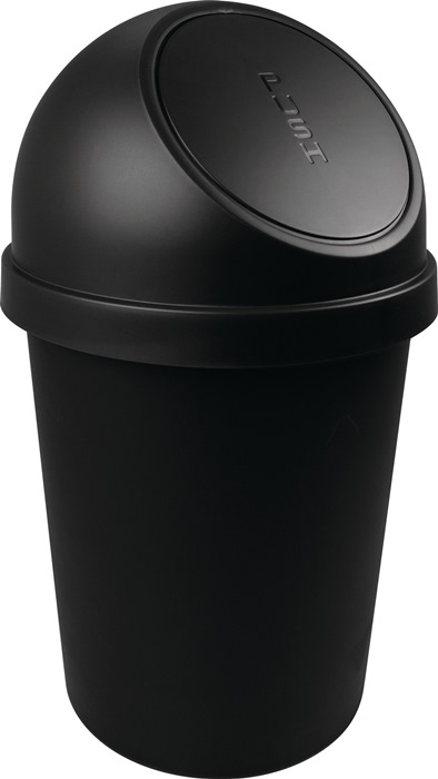 HELIT Abfallbehälter  H700xØ403mm 45 l schwarz