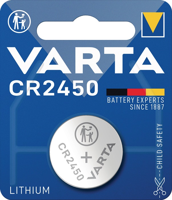 VARTA Knopfzelle Electronics 3 V 570 mAh CR2450 24,5 x 5 mm