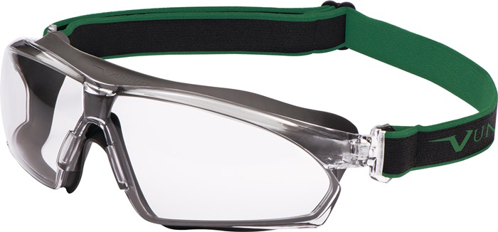 UNIVET Vollsichtschutzbrille 625 EN 166 EN 170 Rahmen dunkelgrau, Scheibe klar