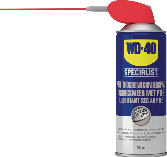 WD-40 SPECIALIST PTFE Trockenschmierspray  dunkelgelb NSF H2 400 ml 12 Dosen