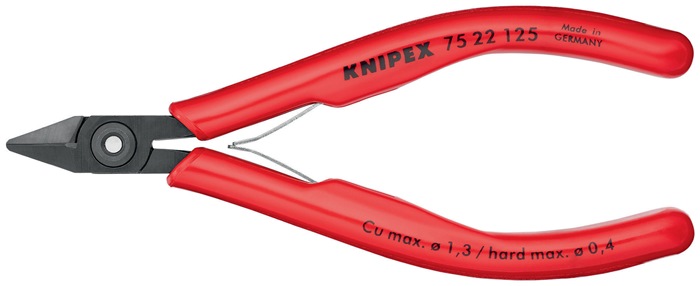 Knipex Elektronik-Seitenschneider 75 22 125 Länge 125 mm Form 2 Facette ja, klein