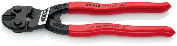 Knipex Kompaktbolzenschneider CoBolt® 71 31 200 Länge 200 mm Kunststoffüberzug gerade 3,6 mm mit Aussparung