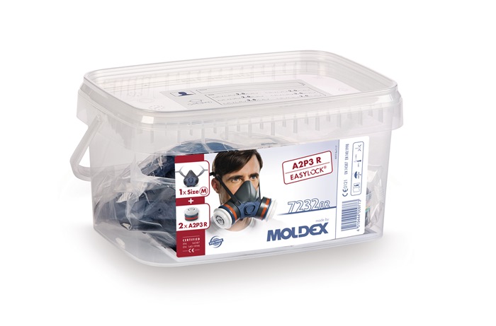MOLDEX Atemschutzbox 723202 1x700201,2xA2P3 R Filter 923001