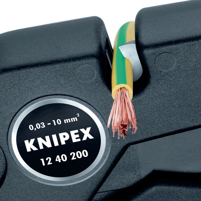 Knipex Automatikabisolierzange 12 40 200 Länge 200 mm 0,03 - 10 (AWG 32 - 7) mm²
