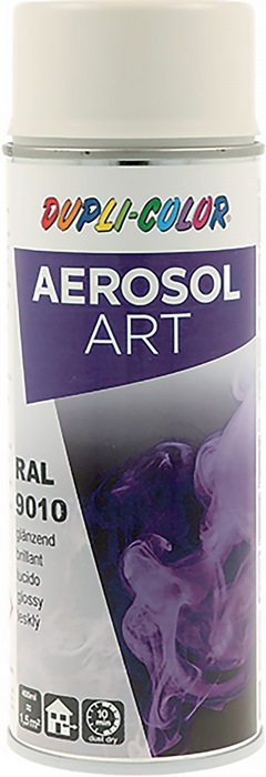 DUPLI-COLOR Buntlackspray AEROSOL Art reinweiss glänzend RAL 9010 400 ml 6 Dosen
