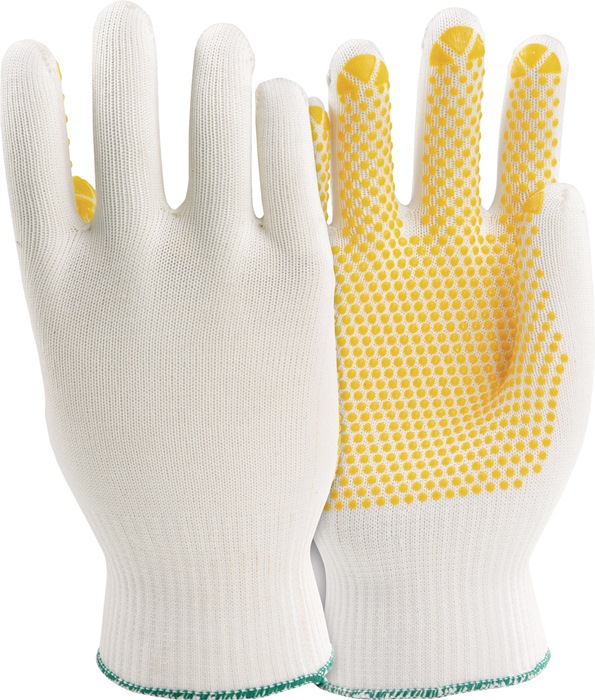 HONEYWELL Handschuh PolyTRIX N 912 Größe 9 weiß/gelb PSA-Kategorie II 10 Paar