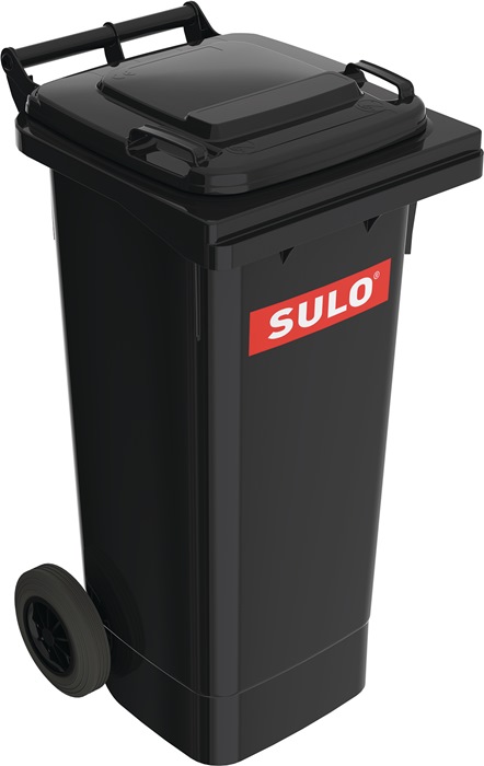 SULO Müllgroßbehälter  80 l HDPE anthrazitgrau fahrbar, nach EN 840