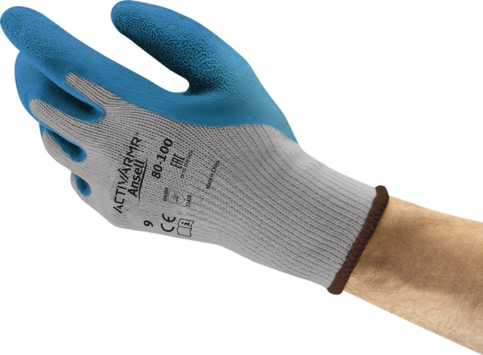 ANSELL Handschuh ActivArmr® 80-100 Größe 10 blau/grau PSA-Kategorie II 12 Paar