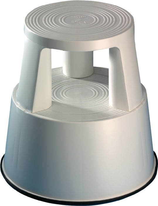 WEDO Rollhocker  Kunststoff lichtgrau Höhe mit/ohne Belastung 425/430 mm Ø oben 290 mm Ø unten 440 mm