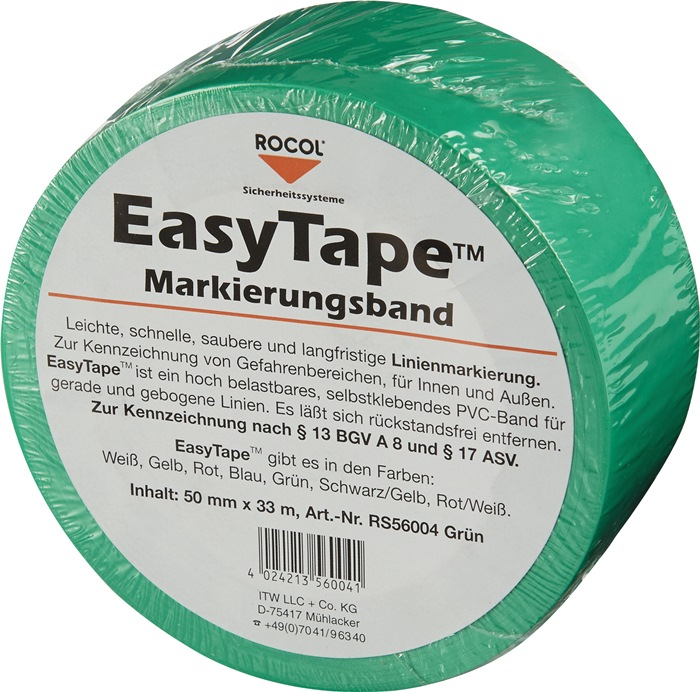 ROCOL Bodenmarkierungsband Easy Tape PVC grün Länge 33 m Breite 50 mm