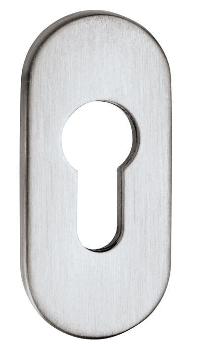 EDI Schlüsselrosette 0811/9003 Aluminium F12 Schildstärke 9 mm PZ oval
