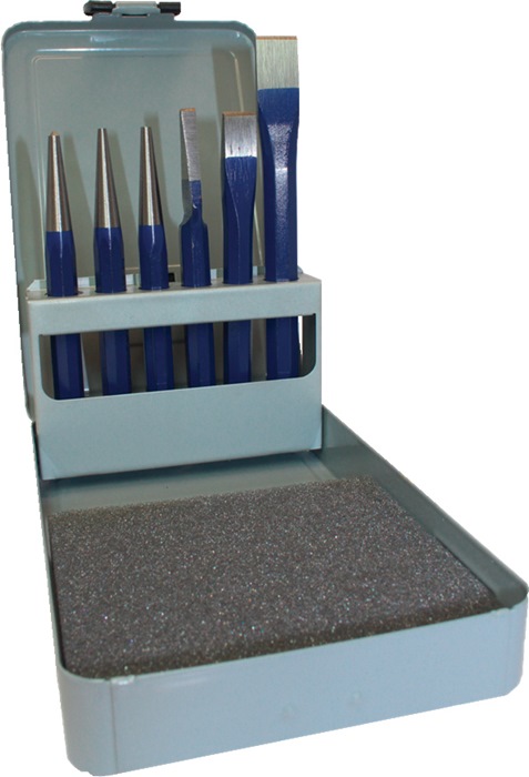 PROMAT Werkzeugsatz  Inhalt 6 teilig Chrom-Vanadium-Lufthärtestahl lackiert Metallkassette