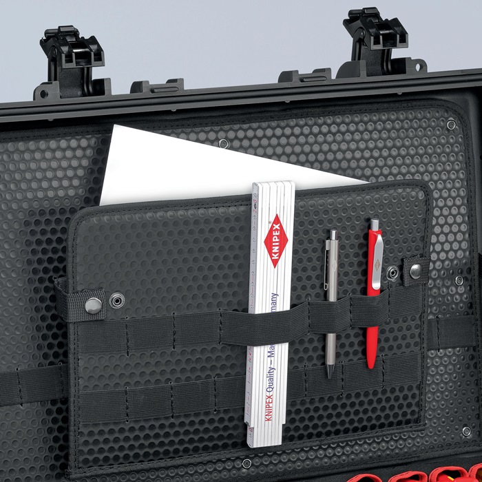 Knipex Werkzeugkoffer Robust45 Elektro 00 21 37 63-teilig Koffer aus schlagfestem Polypropylen für Elektriker