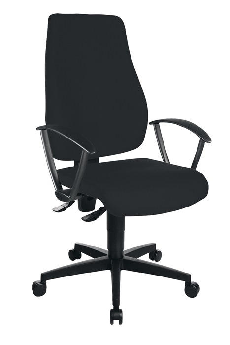 TOPSTAR Bürodrehstuhl  mit Permanentkontakt schwarz 420-550 mm ohne Armlehnen Tragfähigkeit 110 kg