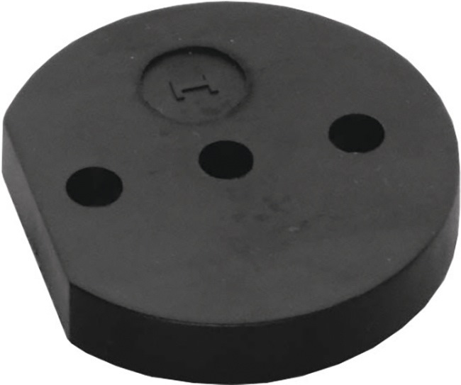 INTERSTEEL Unterlage  Nylon schwarz Ø 60 mm Höhe 10 mm für Art. 3000 259 313