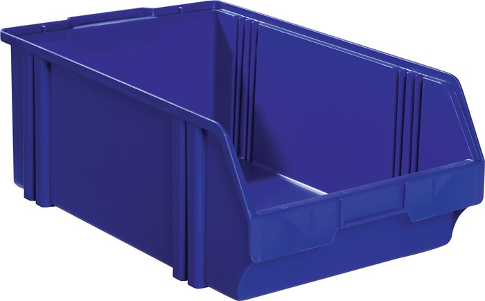 LA-KA-PE Sichtlagerkasten  L500/450xB300xH180mm PS blau 10 Stück
