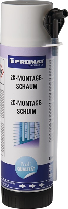 PROMAT CHEMICALS 2K-Montageschaum  400 ml B2 hellgrün mit Einweghandschuhen 12 Dosen