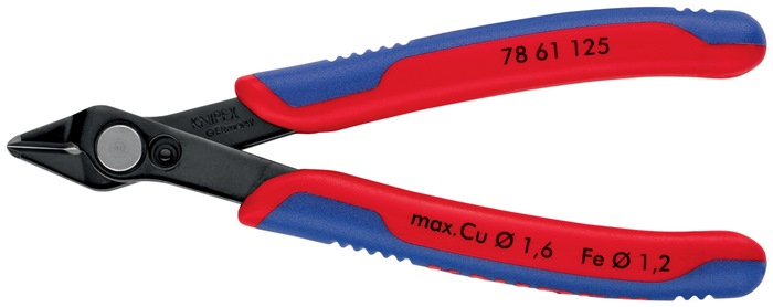 Knipex Elektronik-Seitenschneider Super-Knips® 78 61 125 Länge 125 mm Form 6 ohne Facette brüniert