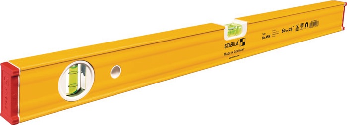 STABILA Wasserwaage 80 ASM 150 cm Aluminium gelb ± 0,5 mm/m