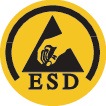 U.POWER Sicherheitssandale BAT Größe 46 schwarz Glattleder S1P ESD SRC EN ISO 20345