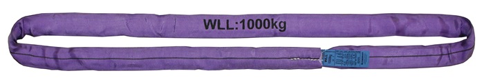 PROMAT Rundschlinge DIN EN 1492-2 Umfang 3 m violett Tragf. einf. 1000 kg