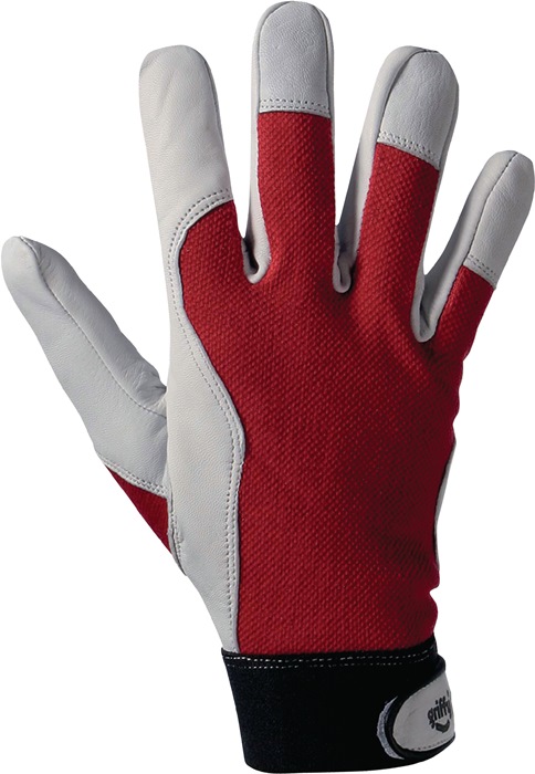 LEIPOLD+DÖHLE Handschuh Griffy Größe 8 rot/naturfarben PSA-Kategorie II