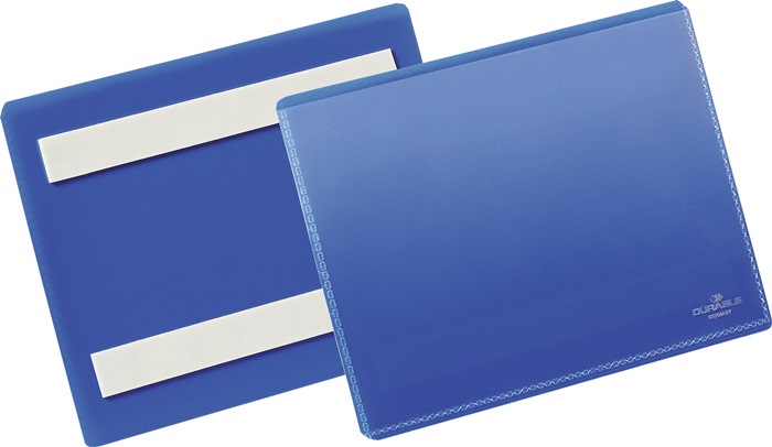 DURABLE Etikettentasche  B148xH105mm blau selbstklebend