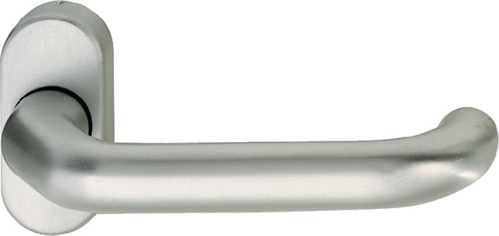 FSB Profiltürdrückerlochteil 06 1146 Aluminium 0105 oval 8 mm gekröpft