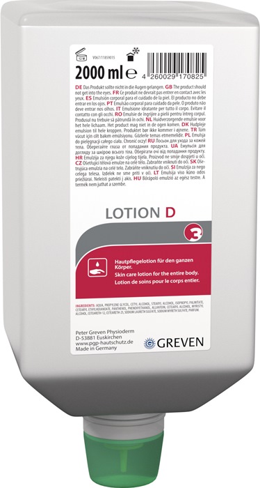 GREVEN Hautpflegelotion GREVEN® LOTION D 2 l silikonfrei, parfümiert