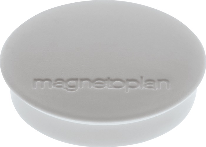MAGNETOPLAN Magnet Basic Ø 30 mm grau 10 Stück