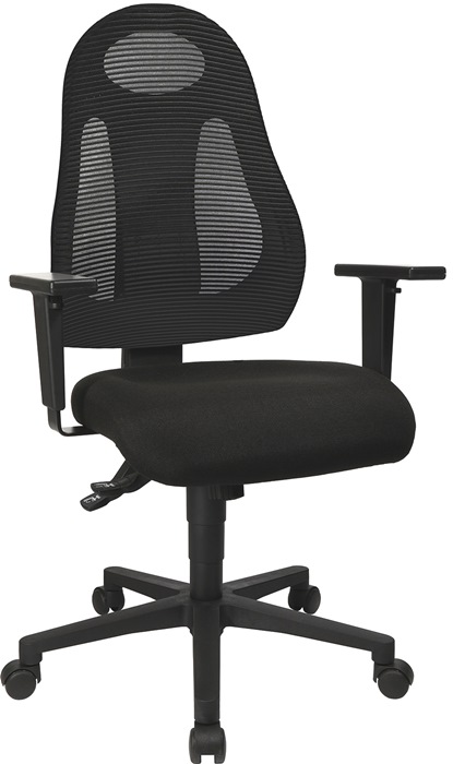 TOPSTAR Bürodrehstuhl  mit Synchrontechnik schwarz/schwarz 420-530 mm ohne Armlehnen