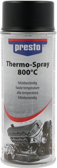 PRESTO Thermo-Lackspray Profi 800°C schwarz 400 ml 6 Dosen
