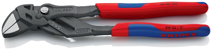 Knipex Zangenschlüssel 86 02 250 Länge 250 mm schwarz atramentiert Spannweite 52 mm mit Mehrkomponenten-Hüllen