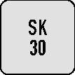 PROMAT Aufnahme  SK30 (DIN 69871, JIS B)  passend zu Montagesystem