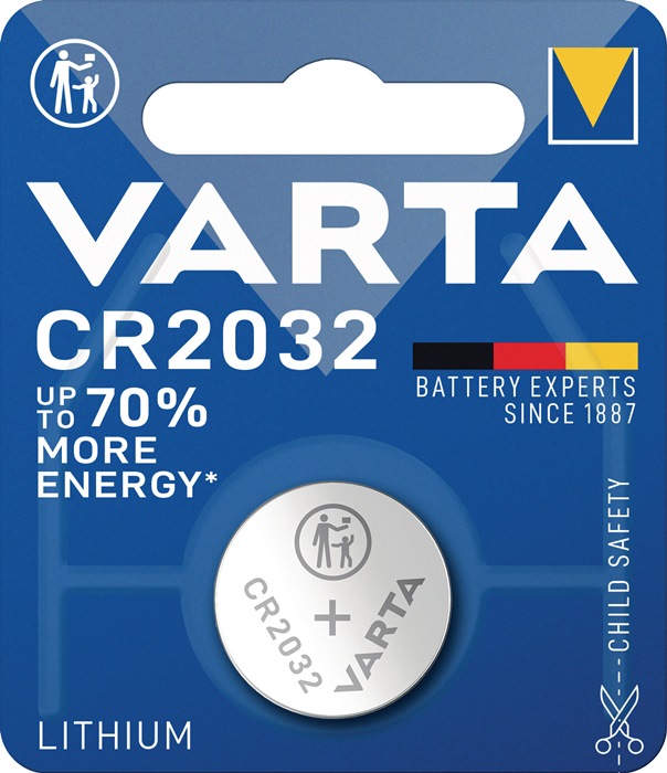 VARTA Knopfzelle Electronics 3 V 220 mAh CR2032 20 x 3,2 mm
