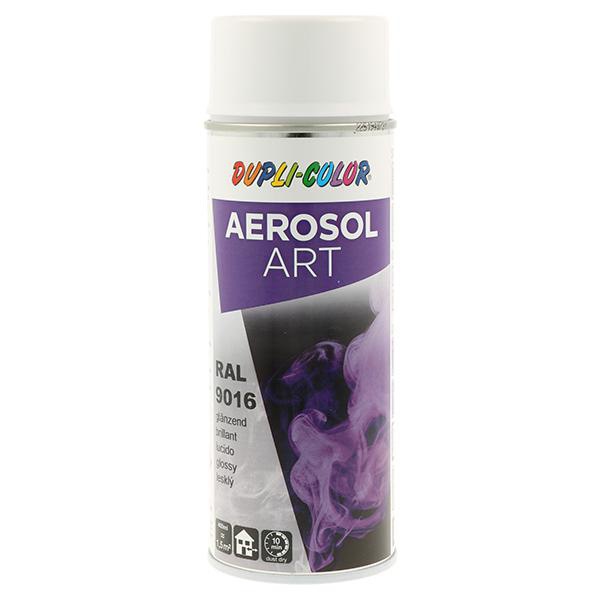 DUPLI-COLOR Buntlackspray AEROSOL Art verkehrsweiß glänzend RAL 9016 400 ml 6 Dosen