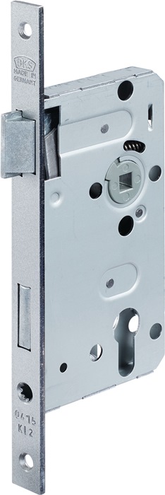 BKS Zimmertür-Einsteckschloss 0415 PZW 20/ 55/72/8 mm DIN links silber käntig Klasse 2 Zinkdruckgruss