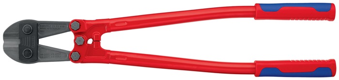 Knipex Bolzenschneider 71 72 610 Länge 610 mm mit Mehrkomponenten-Hüllen weich 9 mm mittel 8 mm hart 7 mm
