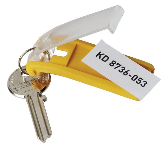 Schlüsselanhänger Key Clip gelb Kunststoff