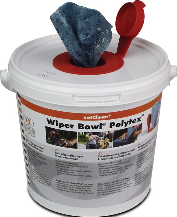 WIPER BOWL Handreinigungstuch Wiper Bowl® Polytex® hohe Reinigungskraft 72 Tücher