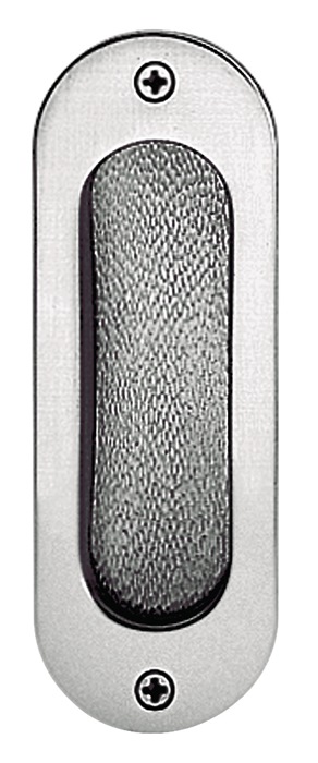 FSB Schiebetürmuschel 42 4212 Aluminium F2 / neusilberfarbig oval blind Länge 120 mm Breite 40 mm