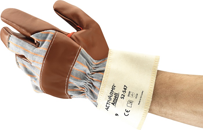 ANSELL Handschuhe ActivArmr® 52-547 Größe 10 braun  EN 388 PSA-Kategorie II 12 Paar