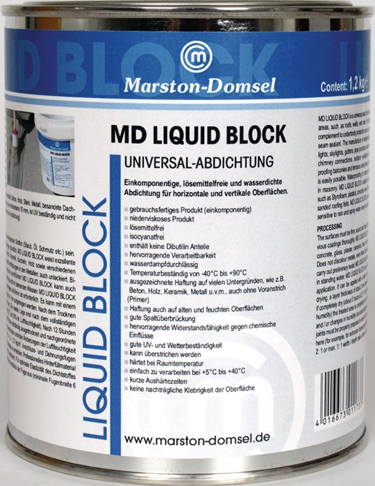 MARSTON Universalabdichtung Liquid-Block grau 1,2 kg 6 Dosen