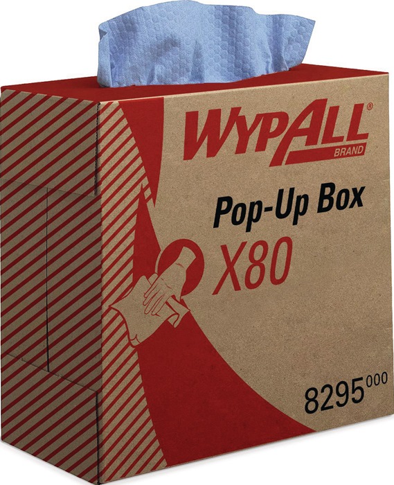 WYPALL Wischtuch WypAll® X80 8295 L427xB212ca. mm blau 1-lagig