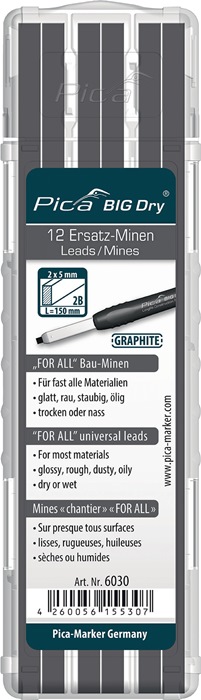 PICA Minenset Pica BIG-Dry 12x graphit universell