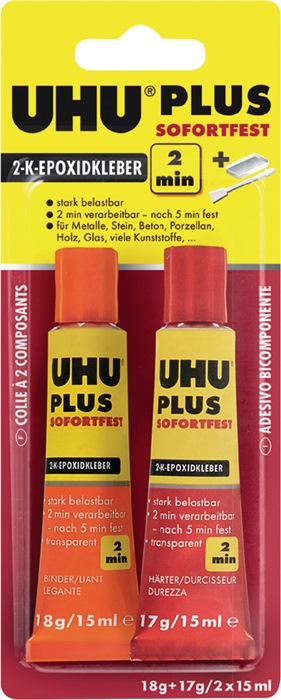UHU 2K-Epoxidharzklebstoff PLUS SOFORTFEST 35 g farblos