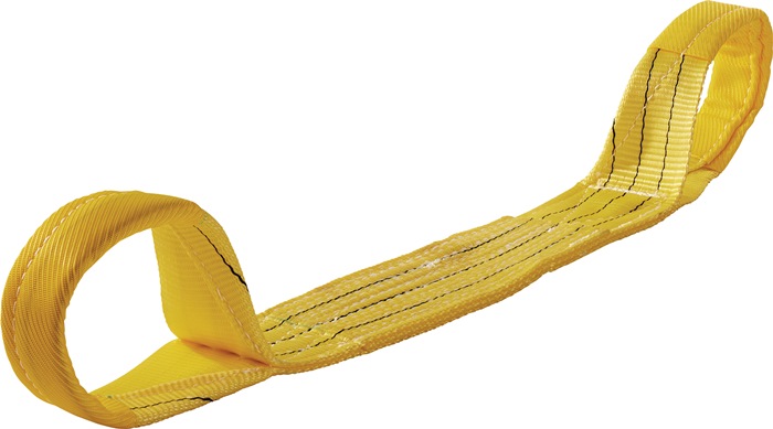 PROMAT Hebeband DIN EN 1492-1 Länge 4 m gelb Tragf. einf. 3000 kg