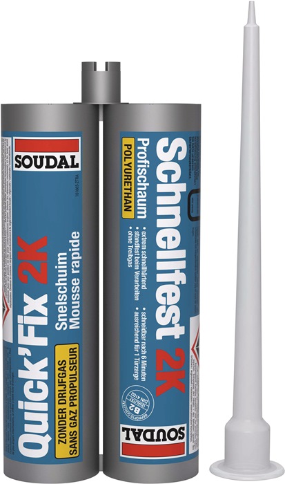 SOUDAL 2K-Zargenschnellschaum QUICK FIX 210 ml B2 beige ohne Einweghandschuhe