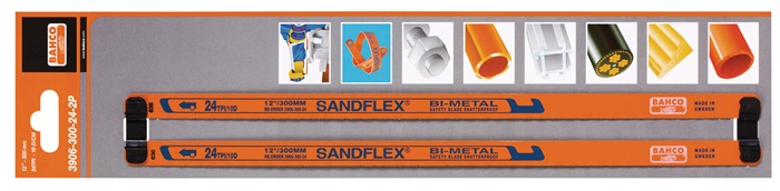 BAHCO Metallsägeblatt Sandflex® Länge 300 mm Zähne per Zoll 24 1-seitig Bimetall
